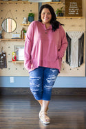 Movie Night Pullover, Mauve