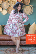 Macy Muted Floral Dress