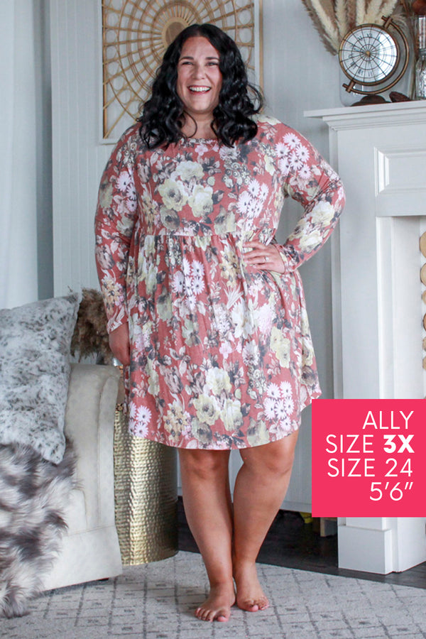Macy Muted Floral Dress