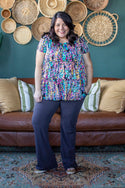 Curvy Comfy Work Pant, Grey