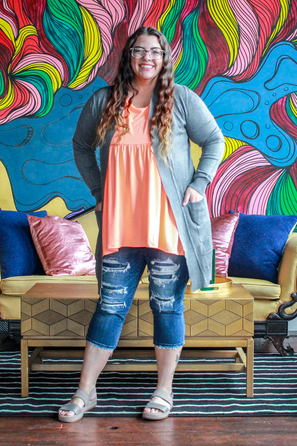 Basic Butter Babydoll, Neon Orange