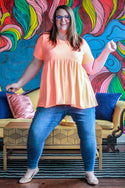 Basic Butter Babydoll, Neon Orange