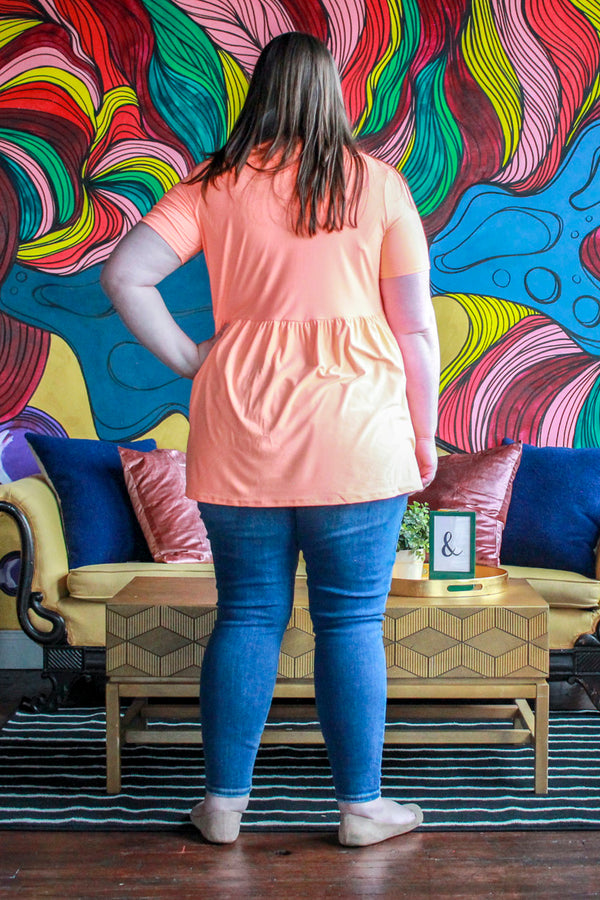 Basic Butter Babydoll, Neon Orange