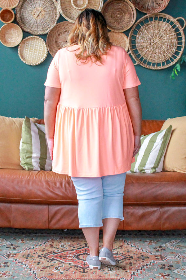 Basic Butter Babydoll, Neon Orange