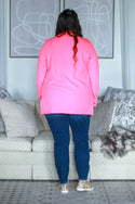 Basic Curvig Blazer, Neon Pink