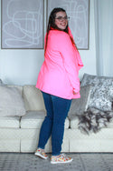 Basic Curvig Blazer, Neon Pink