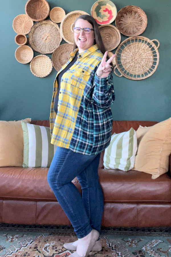 Color Blocked Fun Flannel