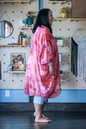 Basic Chiffon Kimono, Mauve Tie Dye