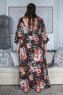 Adeline Floral Maxi, Black