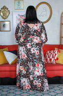 Adeline Floral Maxi, Black