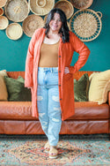 Autumn Layering Cardigan, Pumpkin Spice