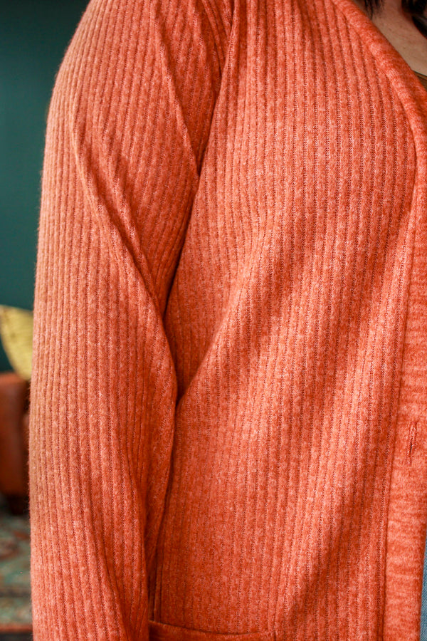 Autumn Layering Cardigan, Pumpkin Spice