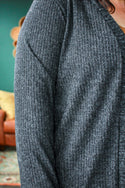 Autumn Layering Cardigan, Charcoal