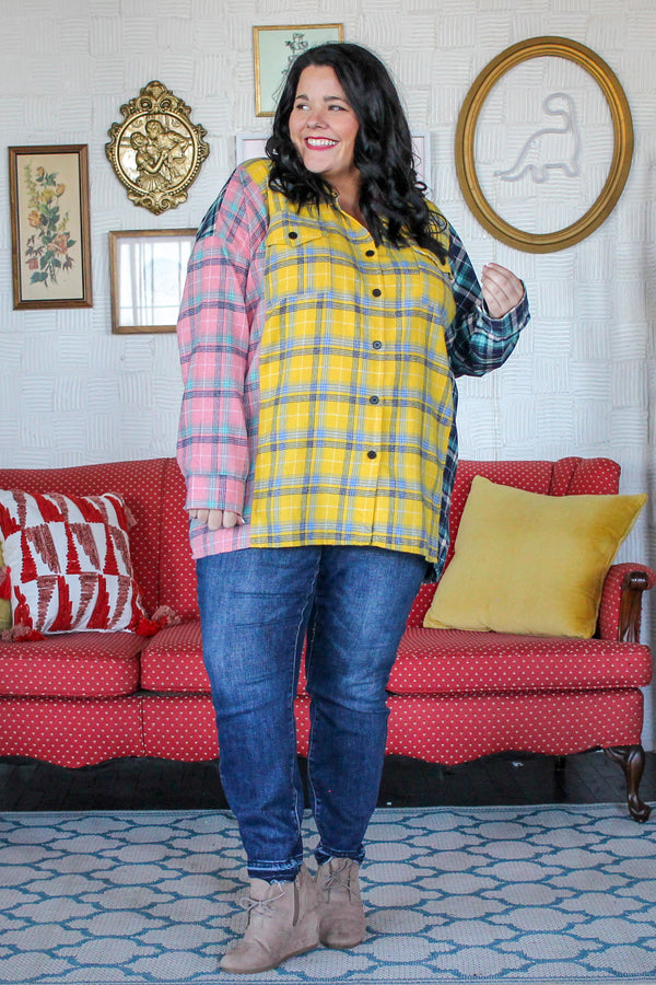 Color Blocked Fun Flannel