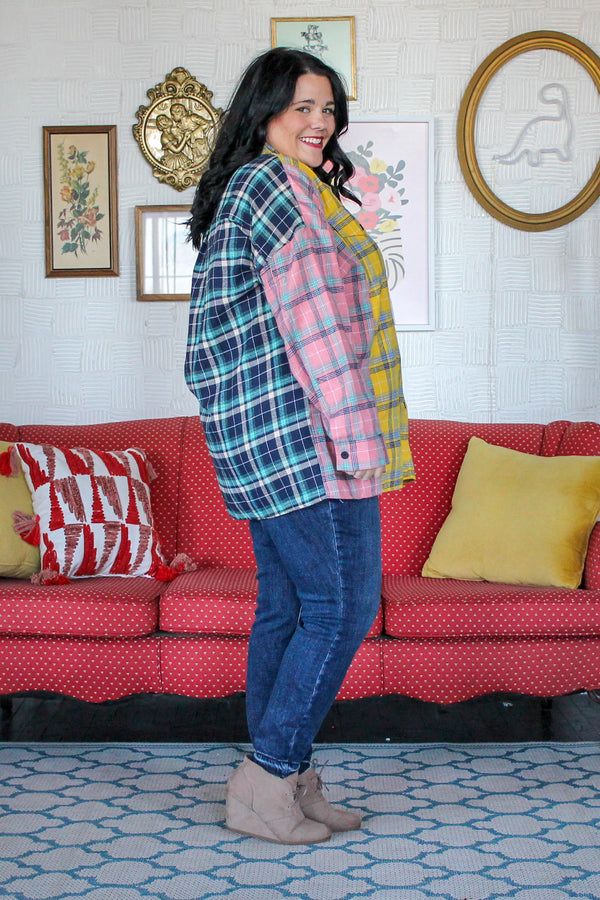 Color Blocked Fun Flannel