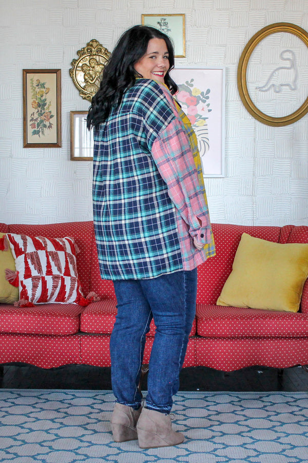 Color Blocked Fun Flannel